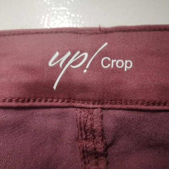 NWT Up Ladies Size 16 Dusty Rose Pull On Style 5 Pocket Crop Pants - Picture 6 of 14